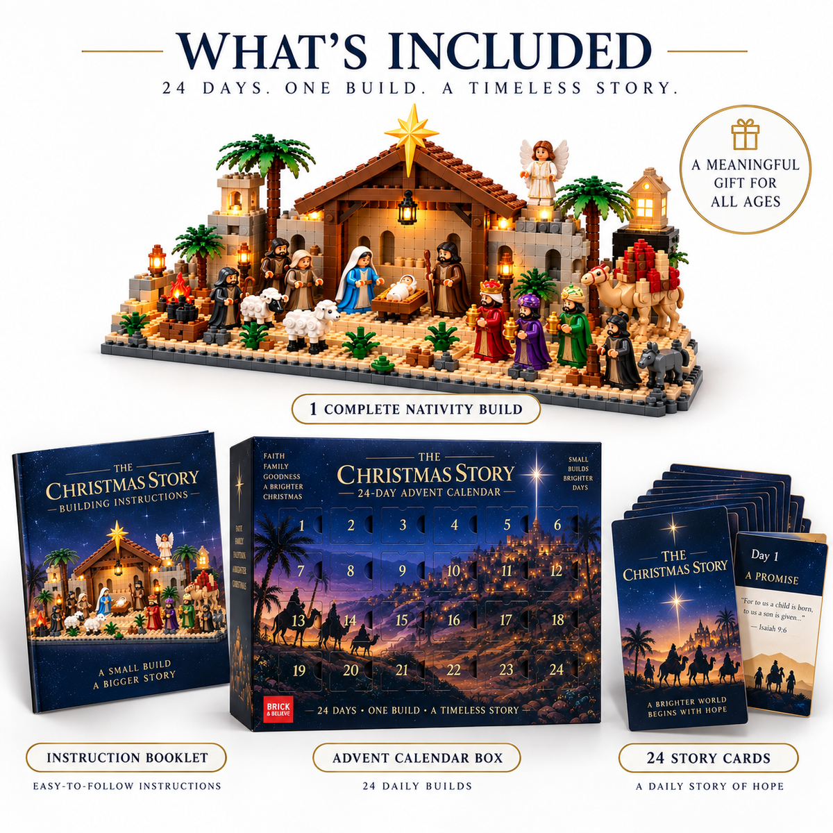 What's included in the Nativity Advent Calendar